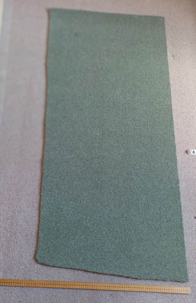 quality wool green carpet remnant 