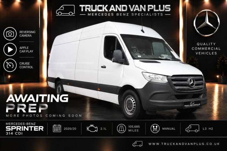 2020 Mercedes-Benz Sprinter 2.1 314 CDI Panel Van 5dr Diesel Manual RWD L3 H2 Euro 6 (143 ps) Pan...