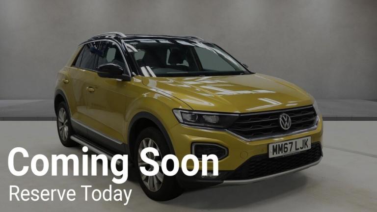 2018 Volkswagen T-Roc 2018 VW T-Roc 1.0 TSI Design 5dr,TURMERIC YELLOW,FSH,1 PREV OWNER!! HATCHBA...