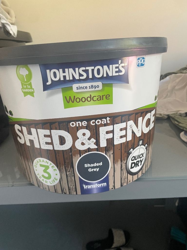 JOHNSTONE'S Woodcare Shed & Fence Paint – Shaded Grey