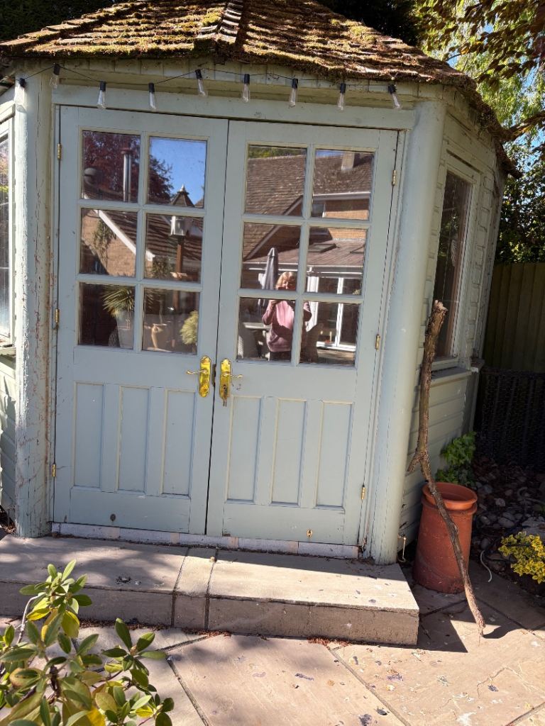 2 oak outside doors 