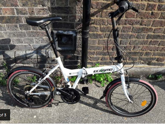 ECOSMO 20" Lightweight Alloy Folding City Bicycle Bike, Made with 7 SP SHIMANO Gears