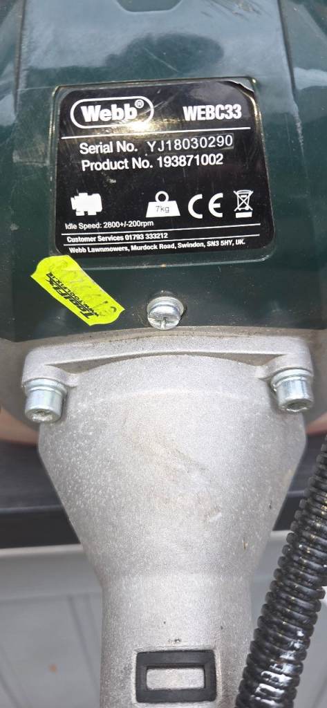 Webb petrol brushcutter