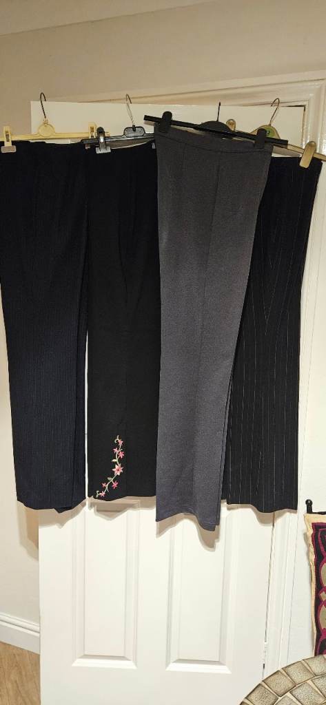 Long leg (32" inside leg) trousers. Size 12.