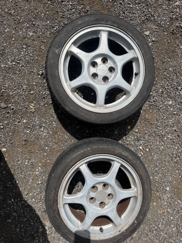 Subaru alloy wheels x2 Impreza 