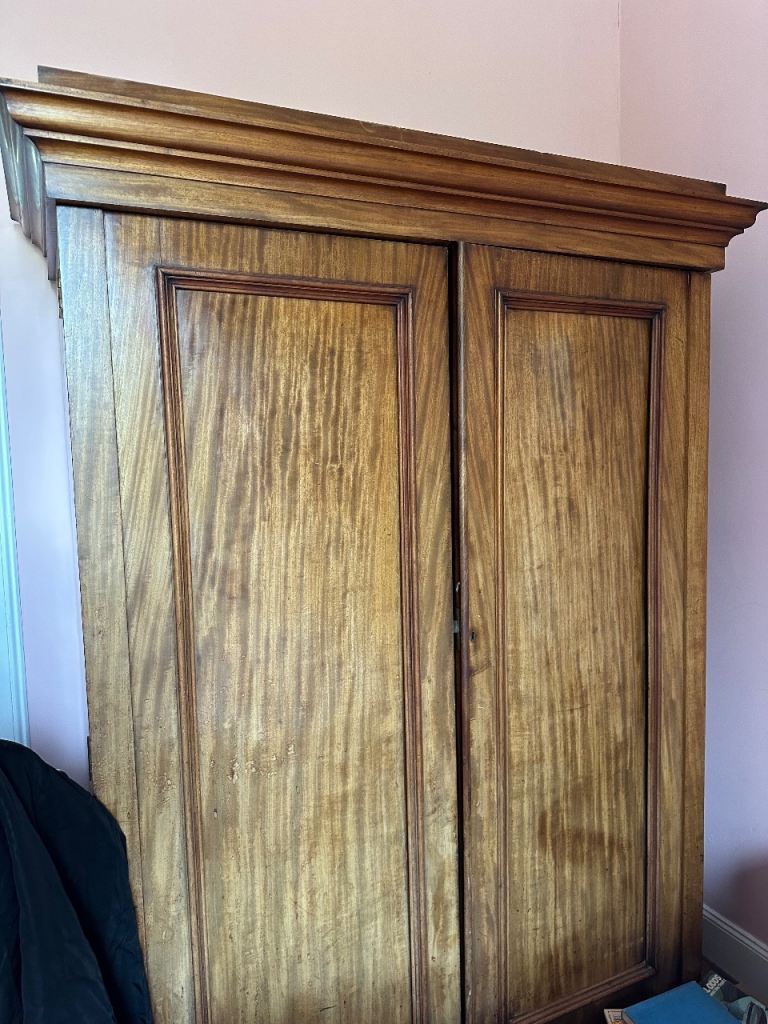 Antique mahogany wardrobe