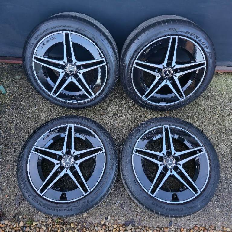 Genuine Mercedes C Class AMG 18" Alloy Wheels W206 S206 W205 W204 Night Edition