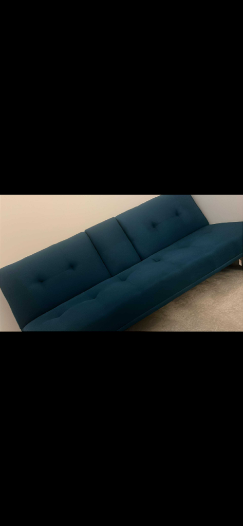 Blue/teal modern sofa 