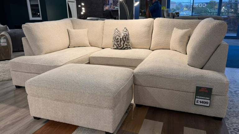📞 Quality Brand New Bishop Corner Sofa & 3+2 Set Real 35% OFF Booking Now COD
