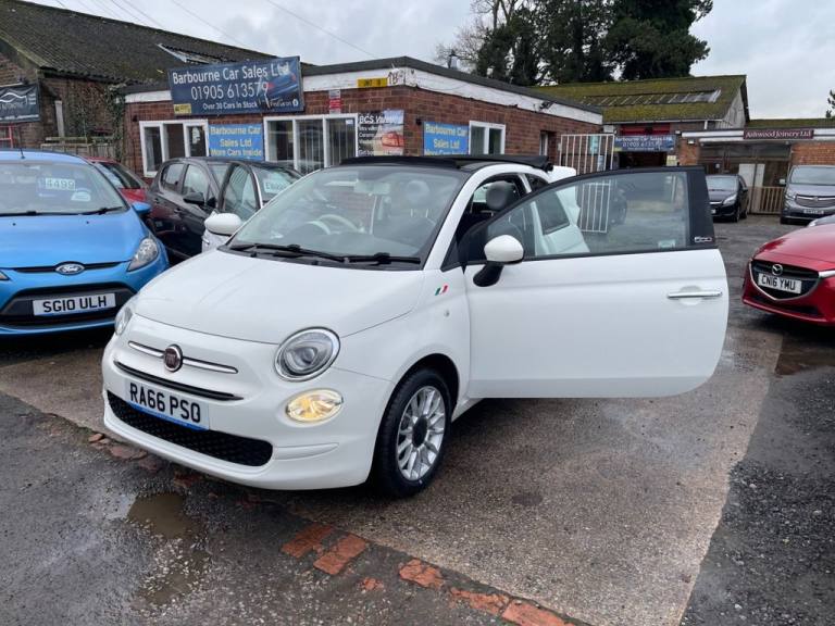 2017 66 FIAT 500C 1.2 ECO POP STAR CONVERTIBLE 2DR PETROL MANUAL EURO 6 (S/S) (6