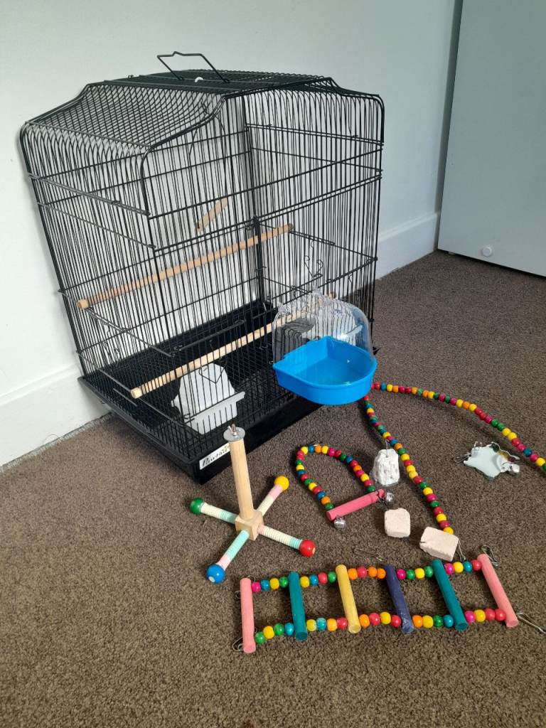 Bird Cage with Accessories – Good Condition