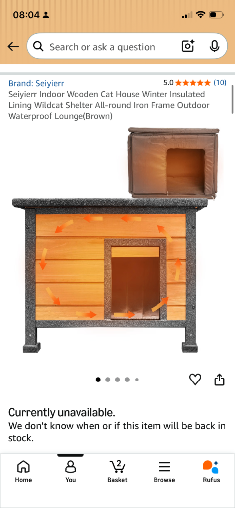 Insulated Outdoor Winter Cat House 