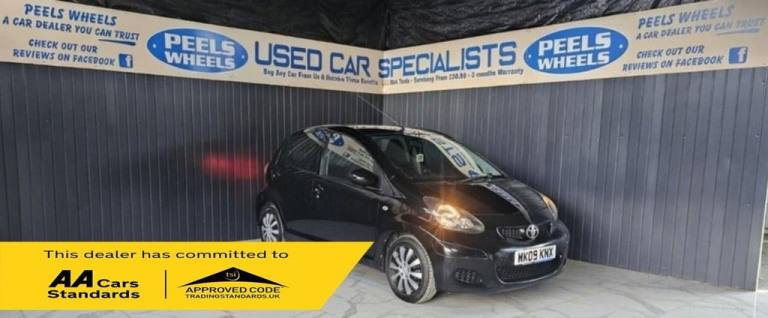 2009 09 TOYOTA AYGO 1.0 VVT-I BLACK HATCHBACK 5DR PETROL MANUAL  