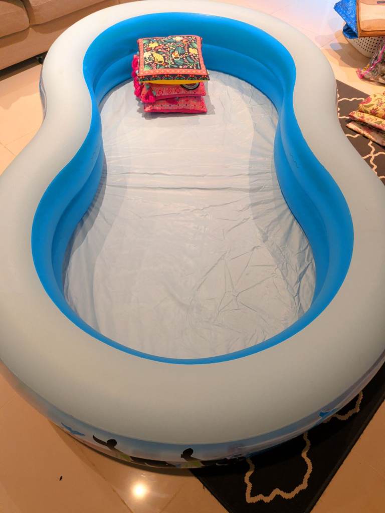 Inflatable Paddling Pool - Blue and White, Great Condition
