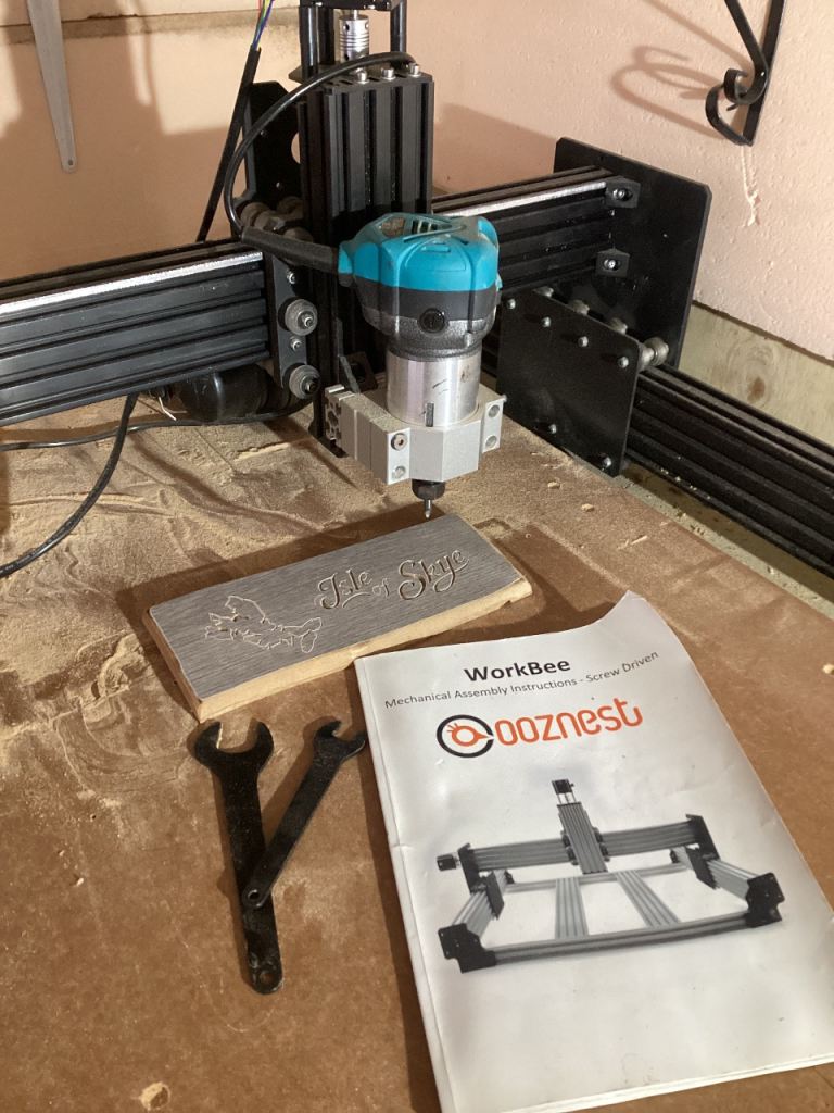 CNC Router 1000mm x 1000mm with router and speed controller