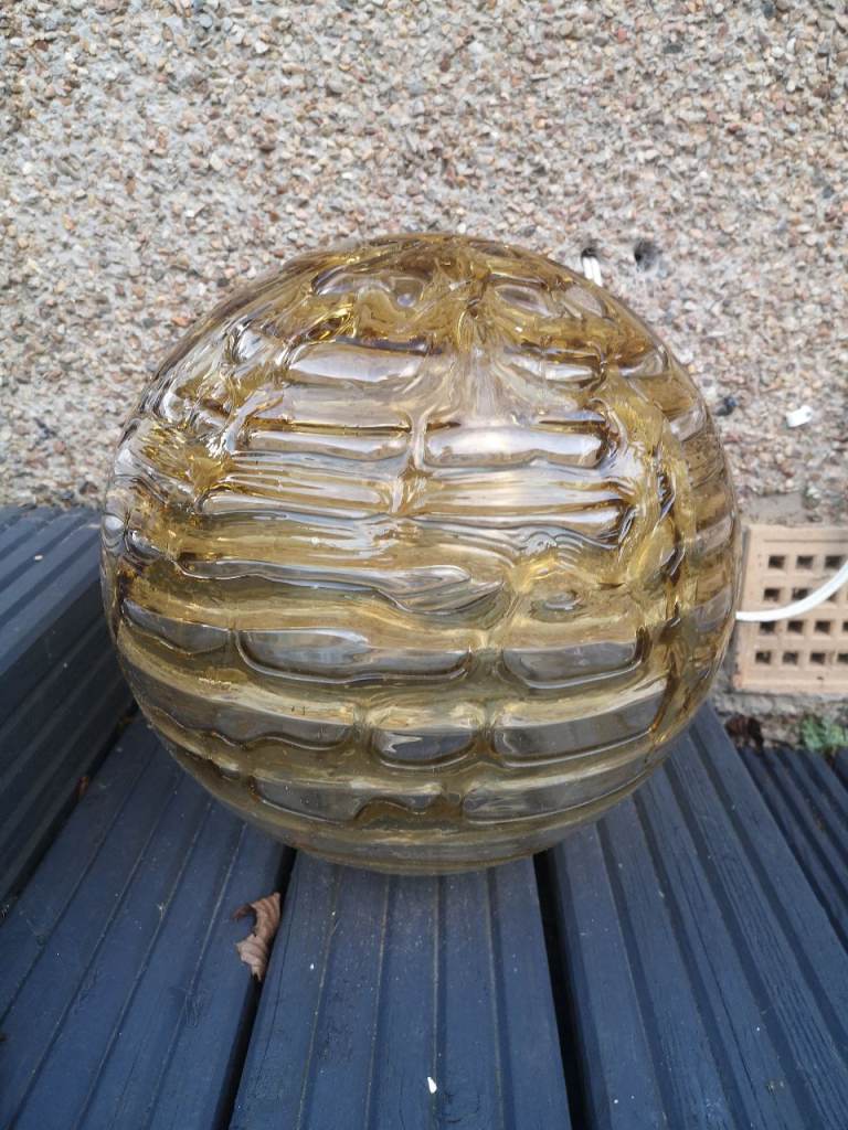 Heavy glass garden decor