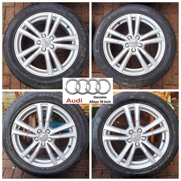 Audi Q3 Alloy Wheels 18 inch + Tyres Immaculate condition Genuine Audi Q3 ALLOYS × 4