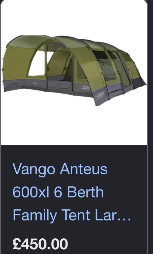 Vango antes 600 xl