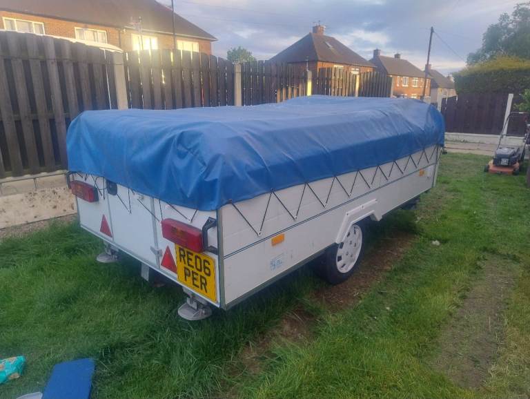 Conway trailer tent ready to go! 