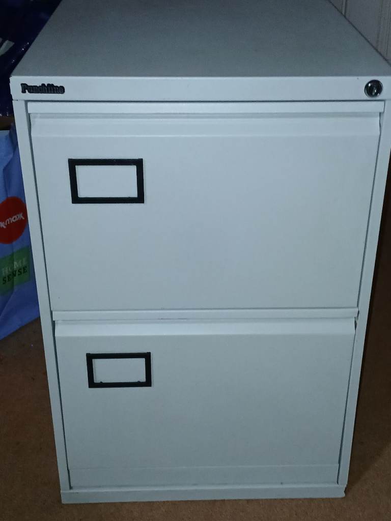 2 DRAWER FILING CABINET WITH KEY