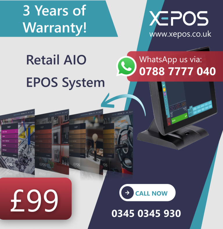£99 Touchscreen EPOS System for Retail Businesses and Shops