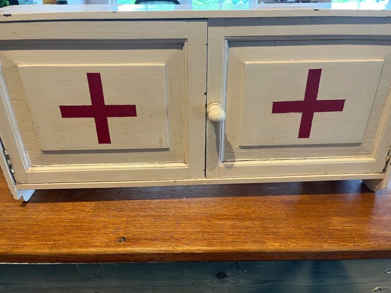 Vintage French Medicine Cabinet 