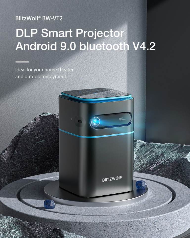 BW-VT2 Mini WIFI Projector, bluetooth Home Theater