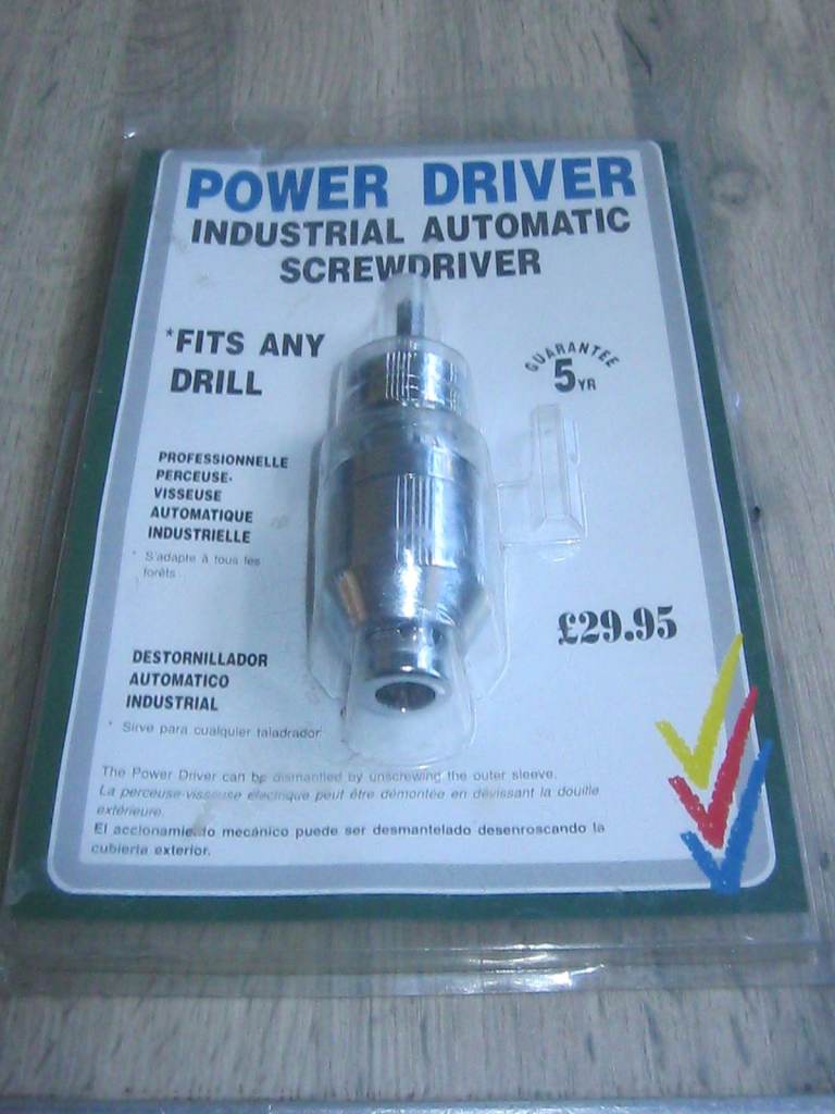 TOULAN 2000 POWER DRIVER INDUSTRIAL AUTOMATIC SCREWDRIVER FITS ANY DRILL NEW & SEALED RRP £29.95