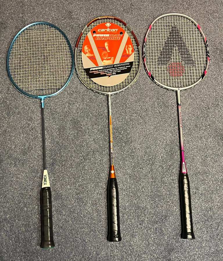 Selection of 3 Badminton Rackets – £25 Each