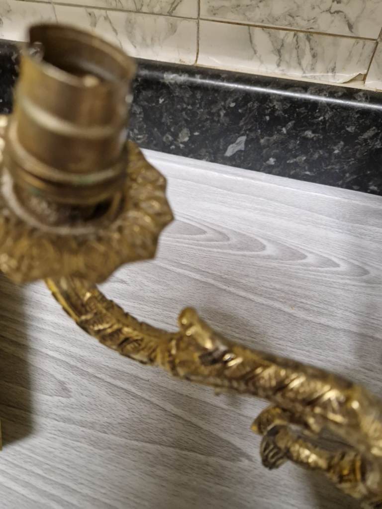 Vintage Brass Chandelier Ceiling Light – open to offers 