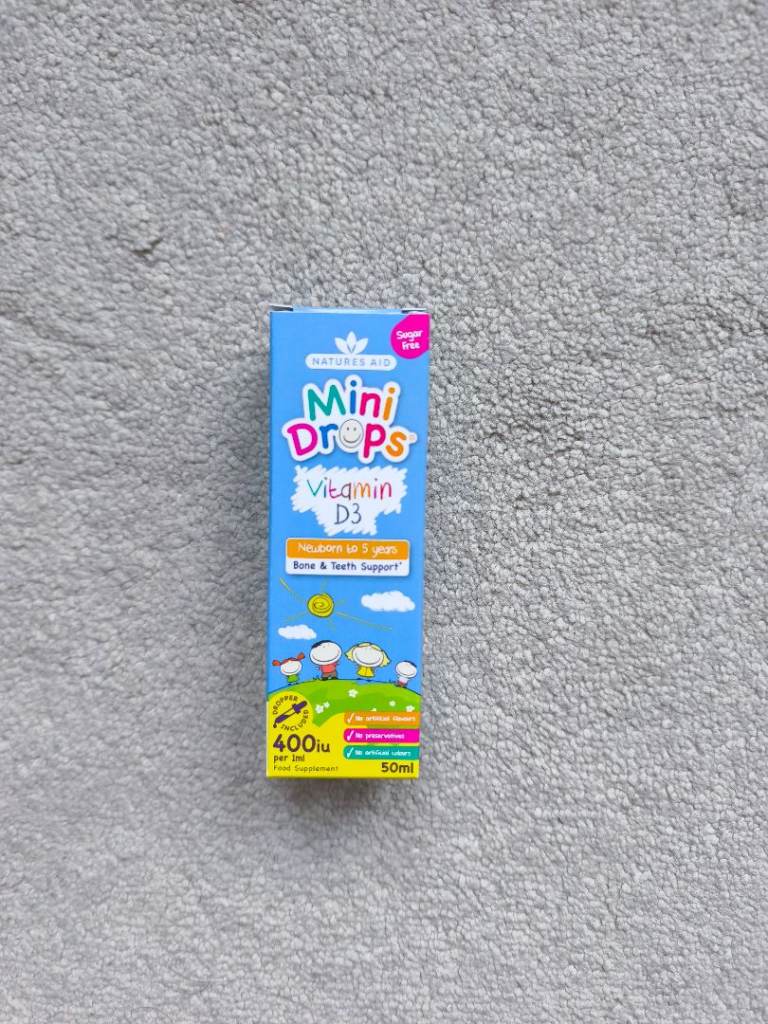 Nature’s Aid Mini Drops Vitamin D3 - New & Sealed, 50ml