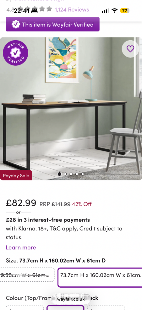 Office Desk Good Condition 