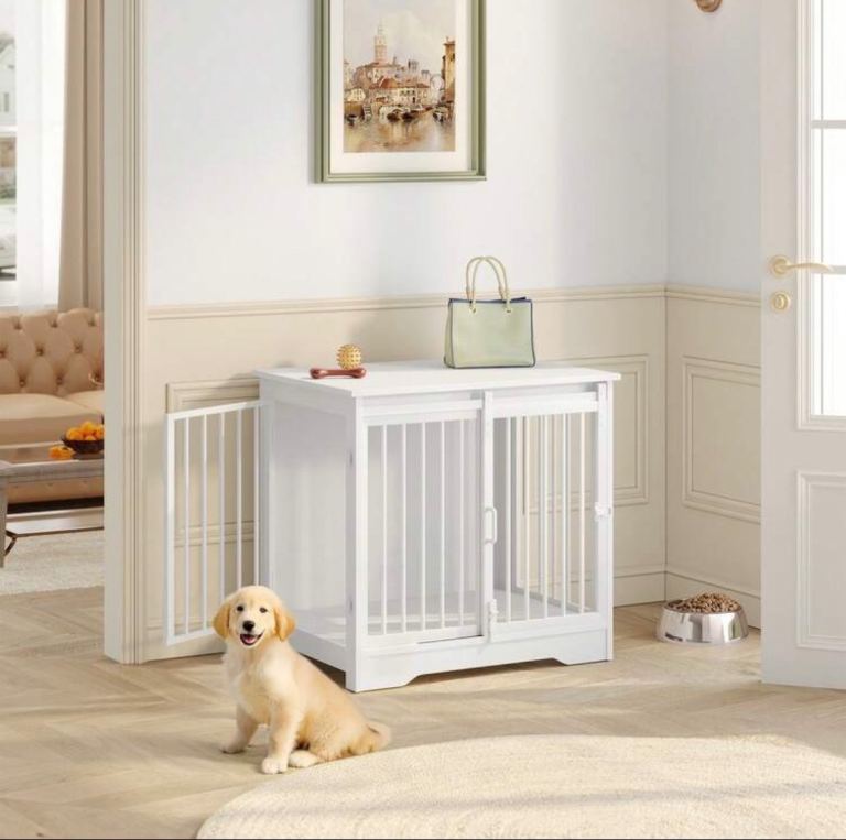 White pet cage