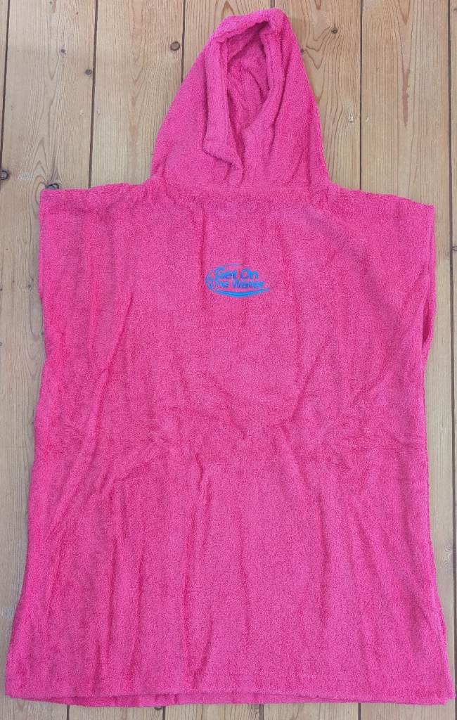 Child Pink Hooded Changing Towel - brand new