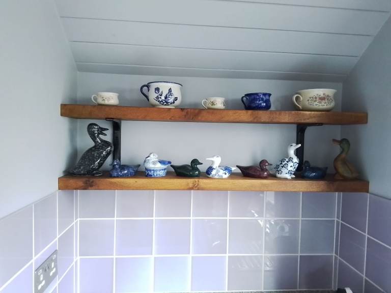 Collection of ducks and pots 