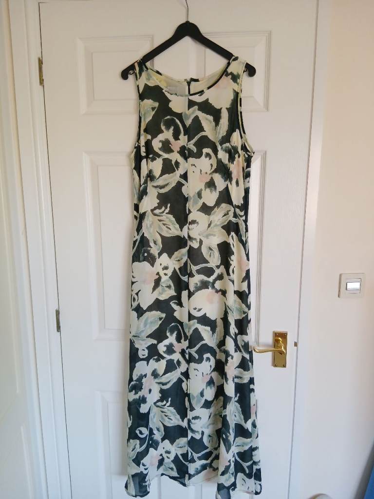 Antonia Nash long green multi colour dress