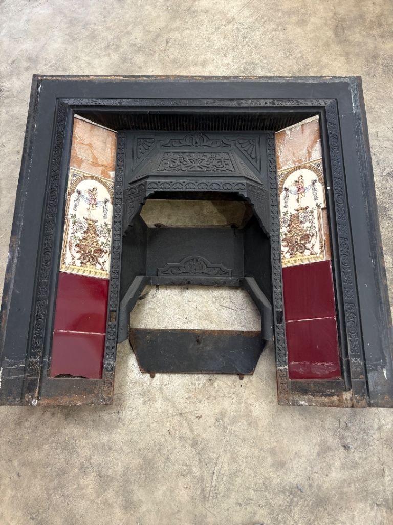 Cast iron fireplace 