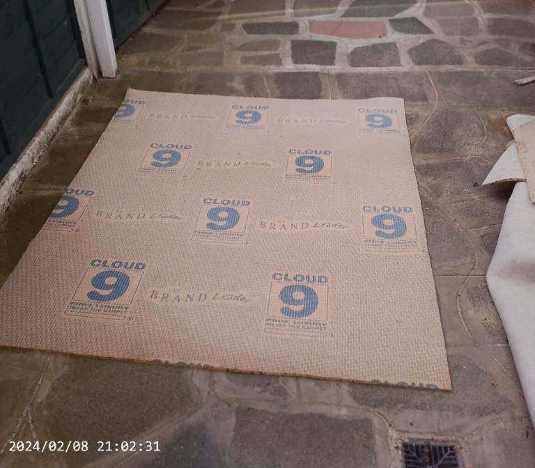 Cloud 9 luxury foam carpet underlay.