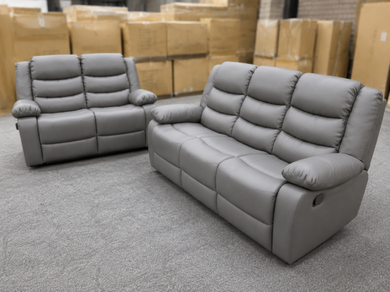 Brand New Leather Recliner Sofa Set – 3+2 Seater | UK Delivery