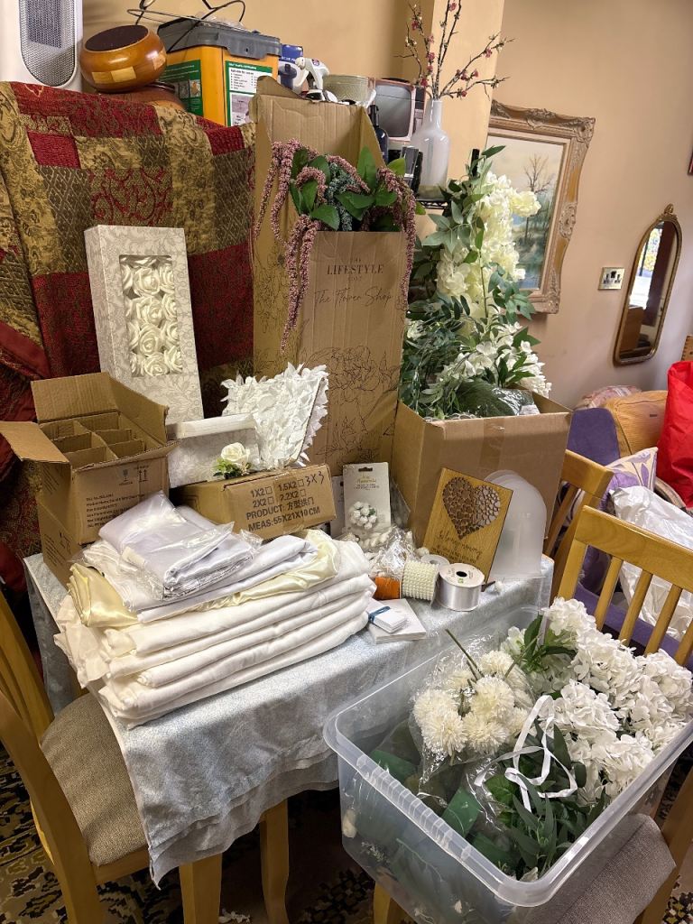 Huge selection of wedding decorations 