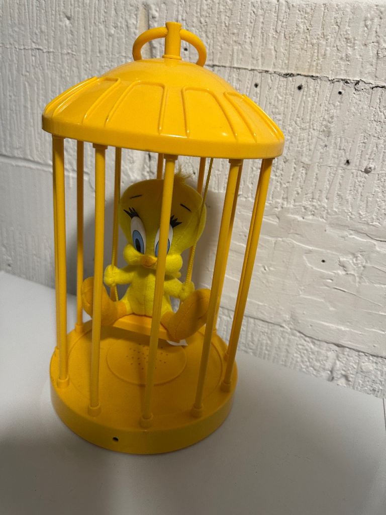 Tweety Bird in Cage Figure – Good Condition