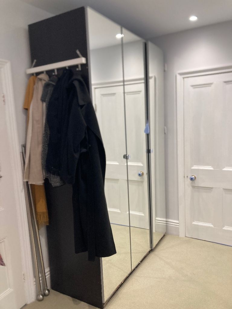 Large Wardrobe with mirror front - FREE