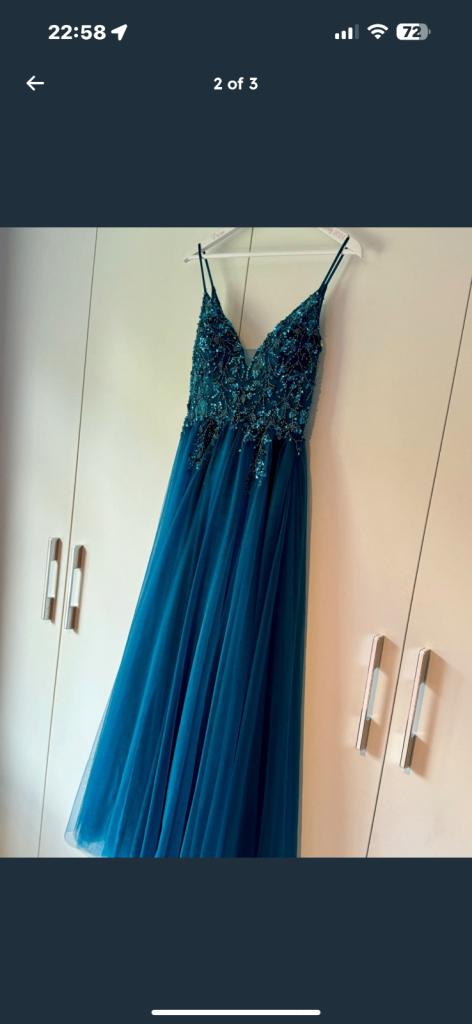 Denver prom dress in teal size 8