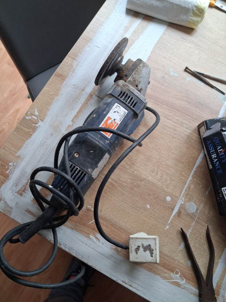 Angle grinder works fine 