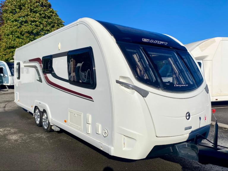2015 Swift Elegance 630. Twin Axle, Fixed bed, pre-owned touring caravan