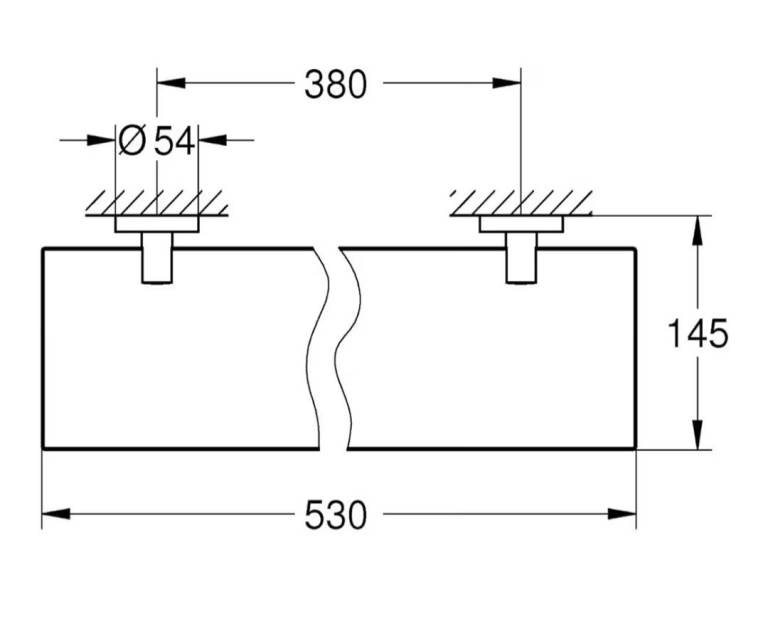 Grohe Glass Shelf 530mm BRAND NEW IN BOX
