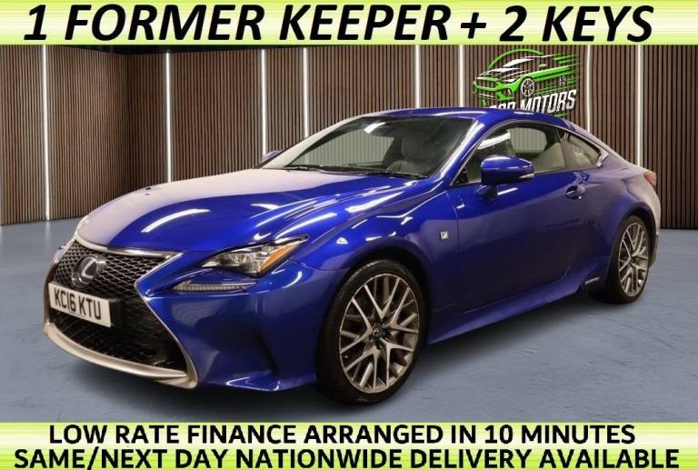 2016 16 LEXUS RC 2.5 300H F SPORT COUPE 2DR PETROL HYBRID CVT EURO 6 (S/S) (223 