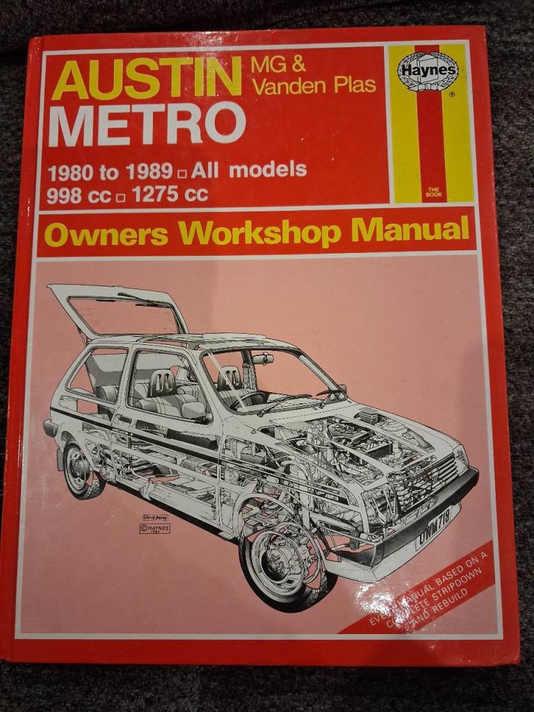 Austin Metro 1980 to 1989 Haynes  Manual