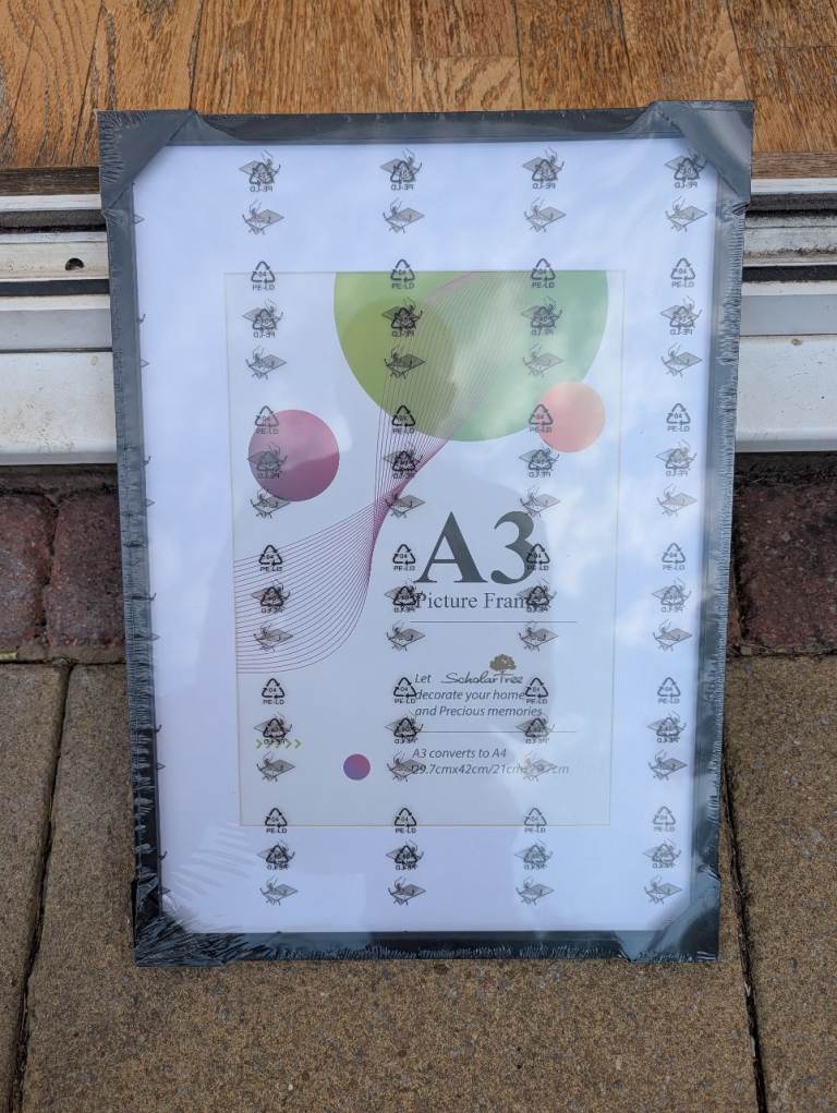 New A3 Black Picture Frame – Still in Packaging