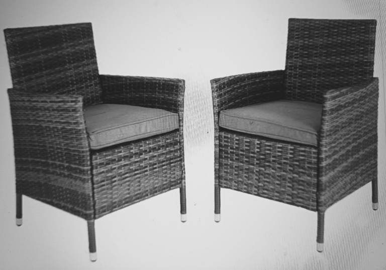 2 RATTAN GARDEN ARMCHAIRS - Collect in person only